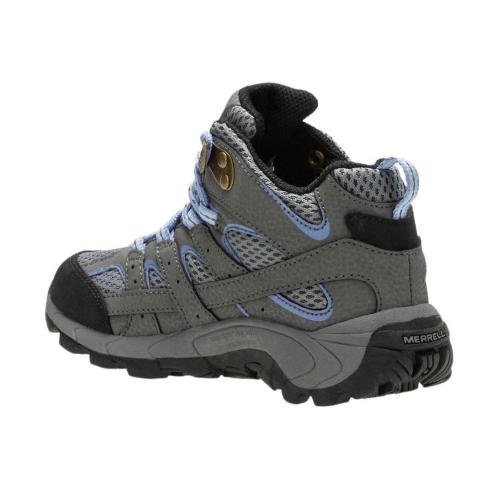 Merrell Moab 2 Mid Waterproof Hiking Boots Grey Blue Womens 7